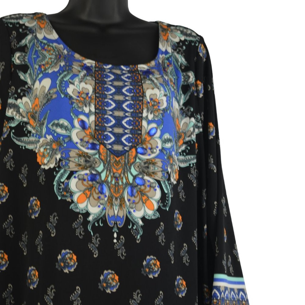Alfani XL Stretch Multi-Colored Print Tunic "Very Nice!" - Picture 5 of 9